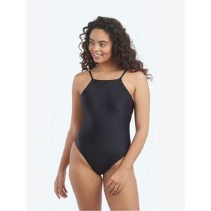 NWT Summersalt black square-neck Brazilian cut one piece swimsuit (size 4)